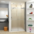 thumbnail image 2 of Transolid Brp488008f-R 80" High X 48" Wide Bypass Frameless Shower Door - Chrome, 2 of 7