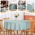 thumbnail image 5 of Round Tablecloth Turquoise Marble Texture Waterproof Oil Proof Polyester Table Cloth Cover Decor for Home Dining Outdoor,Patio,Parties, 54" Dia. Modern Abstract Watercolor Art, 5 of 9