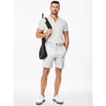 thumbnail image 4 of Pantalones cortos JMIERR Hybrid Chino para hombre, corte ajustado, 18 cm, entrepierna, blanco, 4 of 9