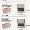 thumbnail image 3 of Women's Laptop Bag for 14-15.6 Inch Laptops - TSA Approved Lightweight Computer Case with Handle, Elegant Working & Traveling Notebook Sleeve for Women, PU Leather Portable Office Accessory, Pink, 3 of 7