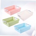 thumbnail image 4 of BESTYASH 4Pcs Compact Plastic Storage Bins in Assorted Colors for Office File Collection and Kitchen Use, 4 of 7