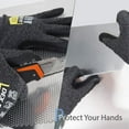 thumbnail image 6 of DEX FIT CRU553 BlackGrey Level 5 Cut Resistant Gloves (Power Grip, Durable Foam, X-Small) - 1 Pair, 6 of 7