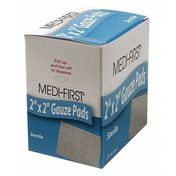 Medique Gauze Pad,Sterile,12 Ply Cotton,PK25 60673 60673 ZO-G3984364