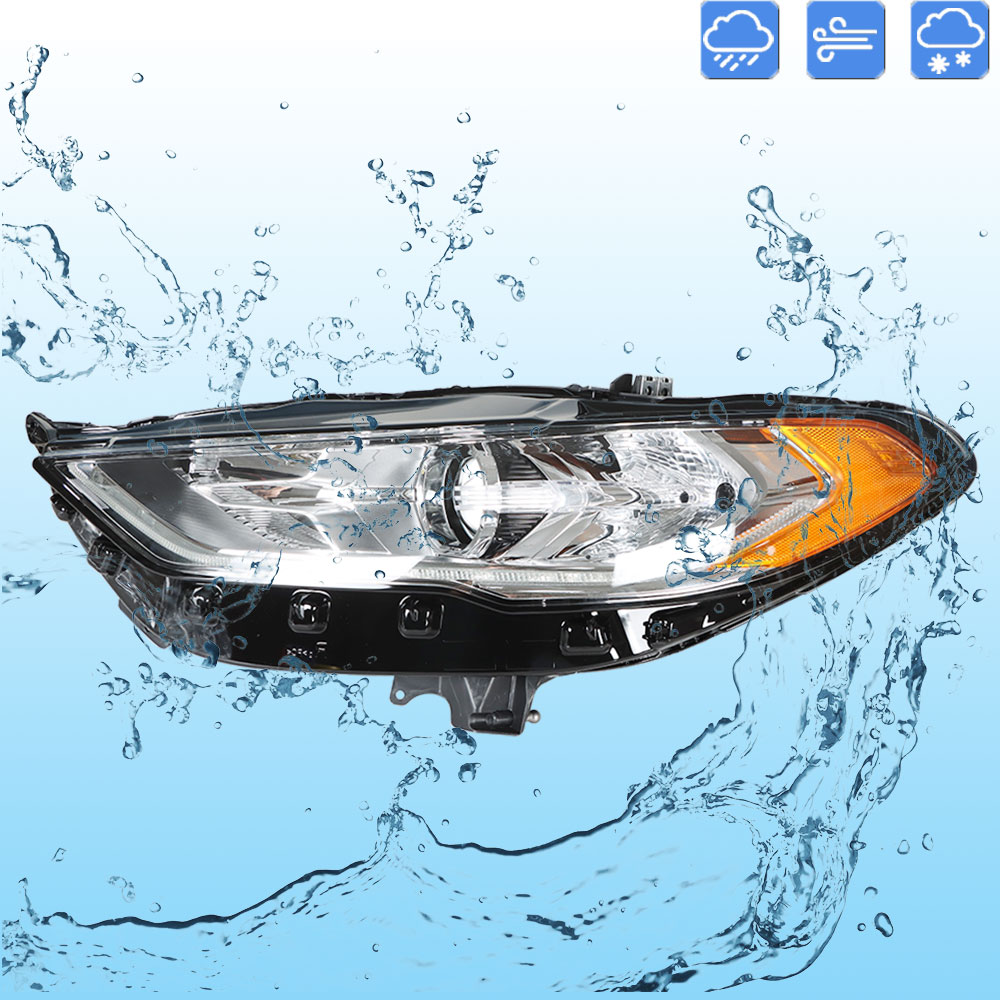 Genrics Headlight Assembly for 2017 2018 2019 Ford Fusion Projector  Headlights FO2502350 HS7Z13008H Left Side