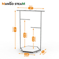 thumbnail image 2 of Mango Steam Tabletop Hexagon Jewelry Tower / Display Stand for Bracelets & Necklaces - Silver, 2 of 9