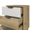 thumbnail image 5 of RST Brands Lindon MDF 3-Drawer Filing Cabinet in Oak and White Veneer, 5 of 6