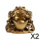 thumbnail image 1 of 2x Feng Shui Dinero Rana Sapo Chan Estatua Hogar Oficina Decoración Inauguración de La Casa Felicitación Regalo de Vacaciones 2 piezas, 1 of 8