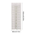 thumbnail image 3 of Double Layer Floral Lace Tie Top Curtain, Rod Pocket Sheer Window Panel, Light Filtering Curtain for Bedroom Living Room and Kitchen Decor Gift, 3 of 6