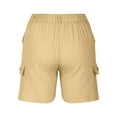 thumbnail image 4 of BVOFAR Cargo Shorts for Women Casual Summer High Waisted Shorts Elastic Waist Comfy Shorts with Pockets 2025, 4 of 8
