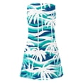 thumbnail image 4 of Summer Coconut Tree Print Dress for Women Sleeveless Collar Casual A Line Midi with Pockets Day Dress Mint Green XXL, 4 of 5