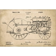 John Deere Tractor Patent Art Print