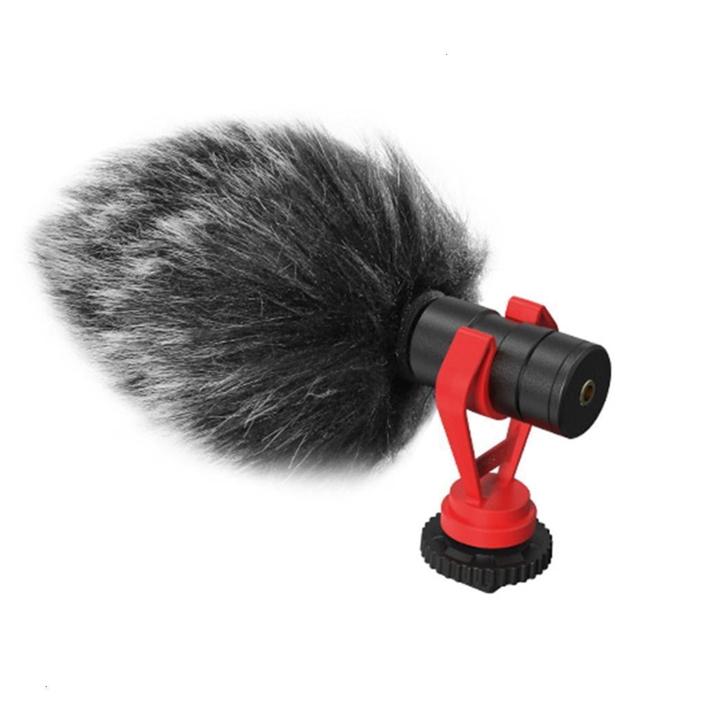 Microphone Video Podcast Condenser Interviewing Microphone with 3.5mm Port For Smartphone Camera Streaming Broadcast