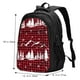 thumbnail image 5 of Disketp Christmas Tree Buffalo Plaid Mochila de Viaje Estampada para Laptop con Puerto de Carga USB, Mochila Impermeable para Computadora – Regalo para Hombres y Mujeres, 5 of 7