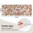 thumbnail image 5 of Beige Floral and Paisley Pattern Kitchen Rug Mat,Kitchen Runner Rugs Non Skid Washable,Decorative Kitchen Floor Mats for Kitchen,Sink,Laundry,17"X47", 5 of 5