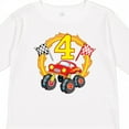 thumbnail image 4 of Inktastic Monster Truck 4th Birthday Boys or Girls Long Sleeve Toddler T-Shirt, 4 of 5
