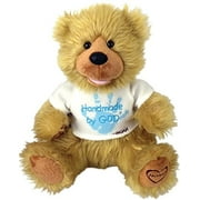 Chantilly Lane G1060 12 In. Noah Bear Hand Made By God Bear With Blue Shirt Toy