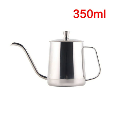 

Drip Kettle 350ml 600ml Coffee Tea Pot Non Stick Coating Food Grade Stainless Steel Gooseneck Drip Kettle Swan Neck Thin Mouth