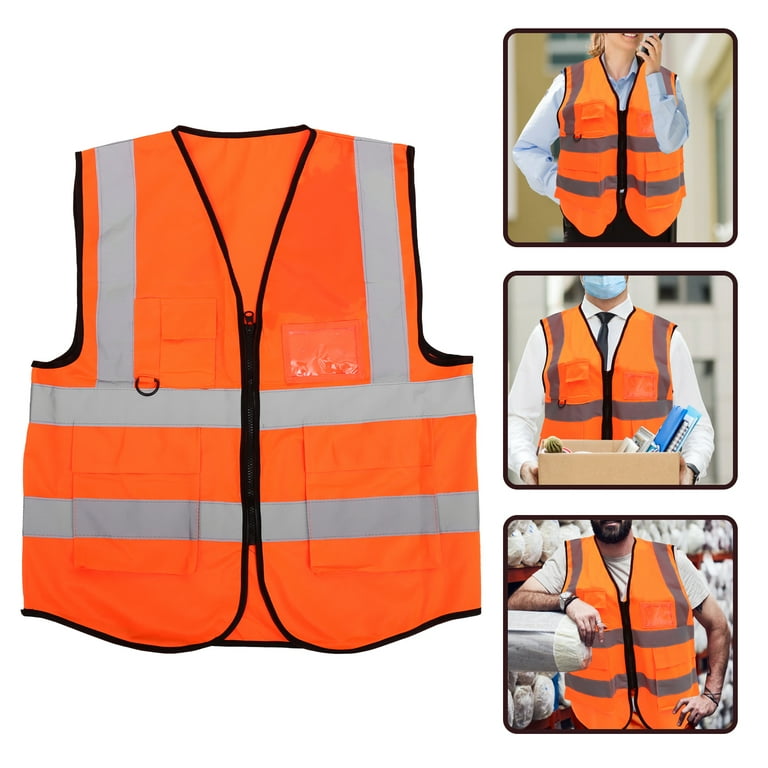 High Visibility Cycling Riding Vest Multi-pocket Reflective High Visibility Cycling Riding Vest Multi-pocket Reflective