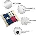 thumbnail image 6 of nygtbtfer Pillow Covers  Flag of Texas Pillowcase Decorative Outdoor Throw Pillow Covers Summer Decorations for Home White, 6 of 7