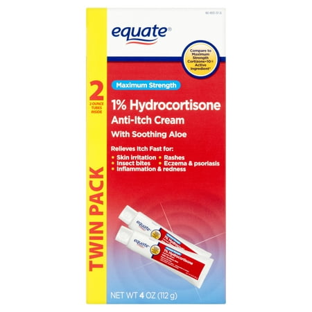 equate Hydrocortisone Twin Pack, 2x2 oz