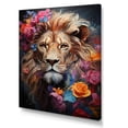 thumbnail image 2 of Designart "Timeless Gaze Of The Lion'S Eternal Majesty II" Animals Lion Canvas Prints, 2 of 7