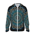 thumbnail image 1 of Fotbe Mandala Chaqueta con Protección Solar UPF 50+ para Hombre y Mujer, Camisa con Capucha y Bolsillos-X-Large, 1 of 7