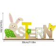 thumbnail image 4 of Easter Table Decorations Easter Bunny Wooden Signs for Home Decor Easter Party Decorations for Tiered Tray Tabletop Shelf Mantel Party Outdoor Indoor (E), 4 of 8