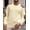 Khaki, variant on Mens Crewneck Pullover Sweater Waffle Textured Long Sleeve Knitted Sweaters with Elbow Patches