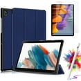 thumbnail image 1 of Folio Case With Screen protector & Stylus Pen for Samsung Galaxy Tab S10 Lite/ S10 FE/ S9 FE 5G 10.9 Inch/Tab S9 11 Inch Case Tempered Glass Multi-Angle Protective Cover - Blue1, 1 of 5