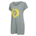 thumbnail image 3 of Innerwin Tee Manches Courtes Hauts pour Dames Travail Col en V T-Shirt Ample Gris 2TG, 3 of 8