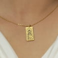 thumbnail image 5 of JeenMata Tarot Necklace - The Empress - Vintage Tarot Pendant Jewelry for Unisex, Jewelry Gift for Women and Men, Vintage Tarot Jewelry for Good Luck in Yellow Gold Plated, 5 of 7