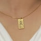 thumbnail image 4 of Collar de Tarot JeenMata La Emperatriz Joyas Colgante Personalizadas Unisex Baño de Oro Amarillo, 4 of 6