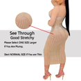 thumbnail image 2 of Vestido PORRCEY Hot Drilling Craft Sexy de manga larga para mujer, 2 of 5