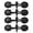 Black, variant on 4 Pairs Toggle Buttons PU Leather Clasps Duffle Coat Closure Cord Cardigan Fasteners Clasp for Clothes DIY Decoration