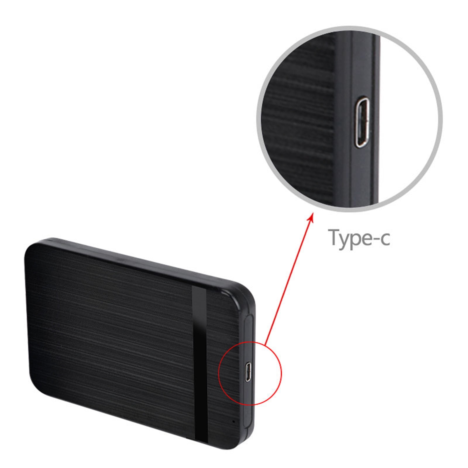 Type C 2.5 Inch SATA Mobile HDD Case Type-C USB3.1 SATA SSD Hard Drive Disk External Enclosure Box TAPDRA Spare Part