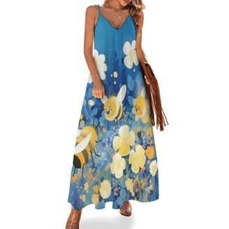 Happy Cute Bees Design Sleeveless Dress Woman Fashion Long Dresses Women's Summer Suit Dress 2025 - Walmart.com Happy Cute Bees Design Sleeveless Dress Woman Fashion Long Dresses Women's Summer Suit Dress 2025 - Walmart.com