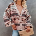 thumbnail image 2 of Drop Shoulder Knitted Tops Button Women Knitted Sweater V Neck Comfortable For Home For Office For Female ANGGREK Ropa, 2 of 6