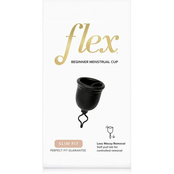 FLEX Menstrual Cup (Slim - Reusable Period Cup - Easy Removal Ring - For Women or Sensitive - Walmart.com