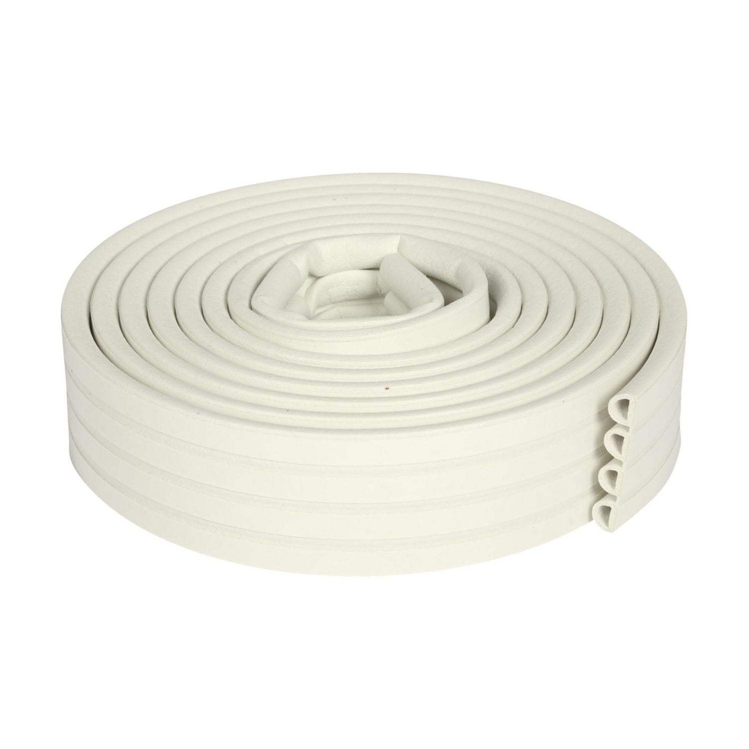 Duck® Brand Heavy-Duty Weatherstrip Seal - White, R, 3/8 in. x 17 ft.