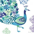 thumbnail image 2 of Zaman, Farida 12x12 White Modern Wood Framed Museum Art Print Titled - Jewel Peacocks III, 2 of 4