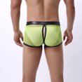thumbnail image 3 of Clearance Pants for Men Men's Transparent Mesh Underwear Briefs Yellow 10(XL), 3 of 8