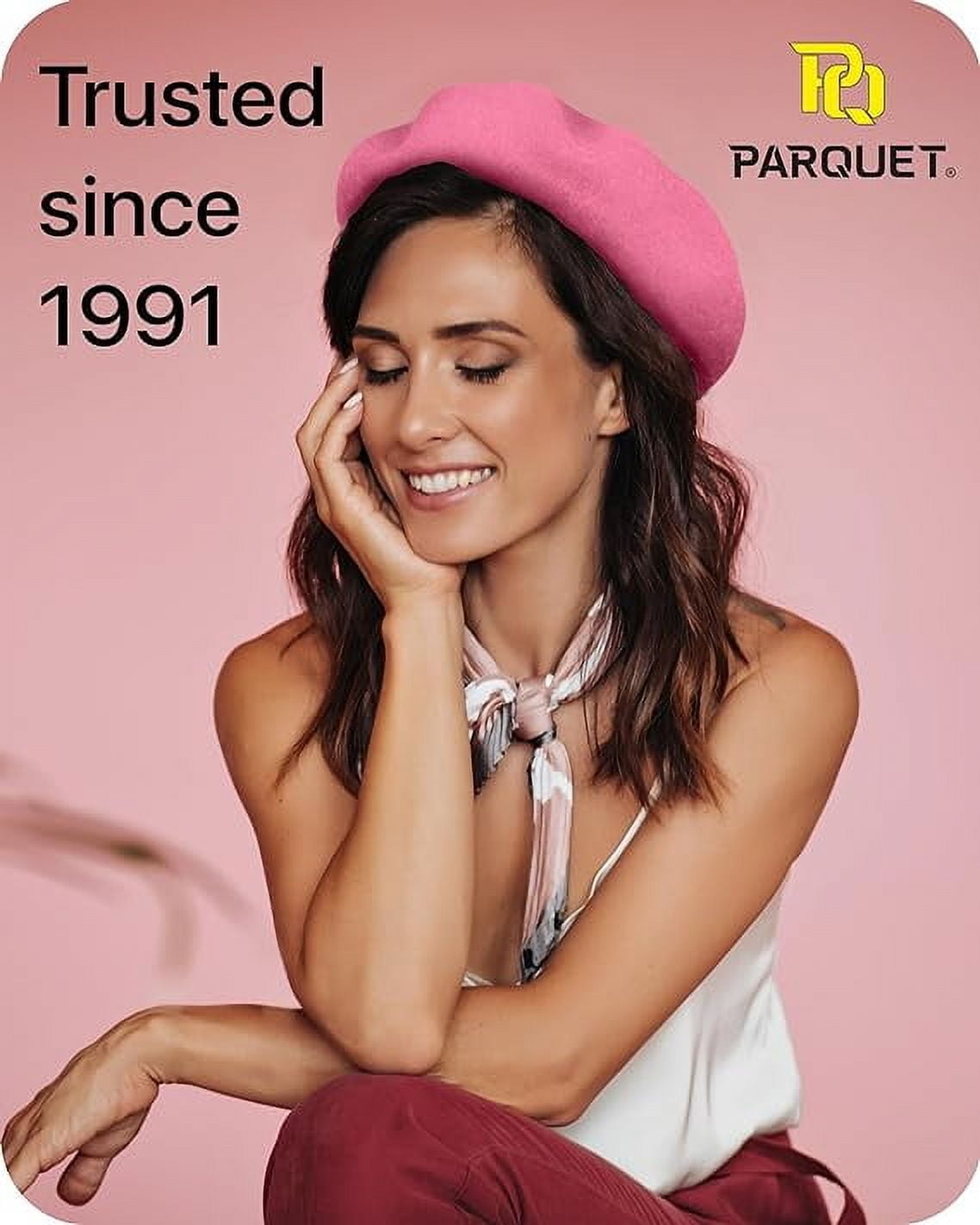 7336 Wool French Beret For Men And Women In Plain Colours (fuchsia) Classic Solid Color Wool French Beret (Fuchsia) - Walmart.com main image 3