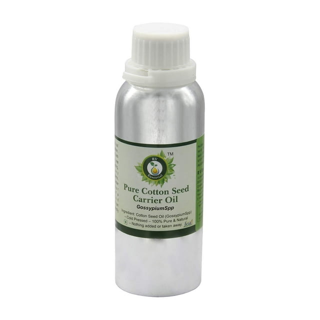 Huile de Graines de Coton Gossypium Spp pour la Peau pour la Cuisson Huile de Graines de Coton Pure Pure Naturelle Pressée à Froid 630ml 21oz par R V Essential
