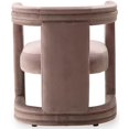 thumbnail image 3 of Meridian Furniture Fauteuil d'Appoint en Velours Rose Blair, 3 of 8
