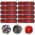 thumbnail image 1 of NIAIZEK 10pcs Oval Reflector Red Plastic Reflectors for Fence Post, 1 of 6