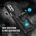 thumbnail image 5 of Moto G Stylus 5G 2022 Case: Military Grade Drop Tested with Screen Protector, Magnetic Ring Holder & Kickstand, Black, 5 of 16