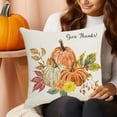 thumbnail image 6 of Yhmxh Fall Pillow Covers Maple Leaf Pumpkin Decorative Throw Pillow Cover 18 x 18 inches, Autumn Pumpkin Porch Patio Thanksgiving Pillowcase, Harvest Seasonal Sofa Couch Cushion Case Home Decor, 6 of 6