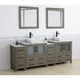 thumbnail image 6 of Vanity Art 84" Double Sink Freestanding Bathroom Vanity Set with Engineered Marble Top and Mirror, 6 of 10