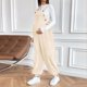 thumbnail image 5 of TaTaai Women's Maternity Corduroy Overalls Adjustable Waist Loose Fit Sleeveless Long Jumpsuit Pregnant Women Casual Lounge Soft Warm Machine Washable Daily Bottoms Gift, 5 of 8