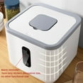 thumbnail image 4 of PRETXORVE Airtight Rice Dispenser ，Cover Rice Bucket for Cereal Grain Flour Rice Beans Pet Food CountertopLarge Rice Storage Container with Lid, Proof Househ, 4 of 6